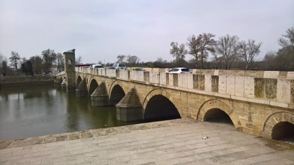Bridge used by migrants to reach the border.