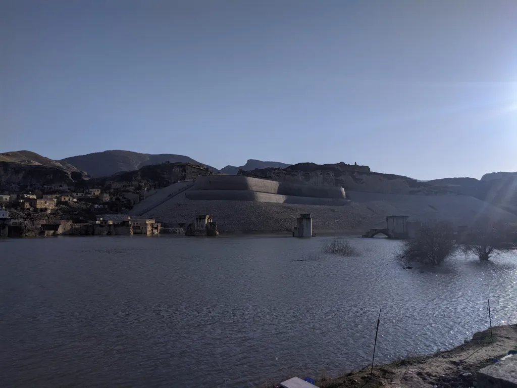 Ilısu Dam, a monumental water project in Hasankeyf.